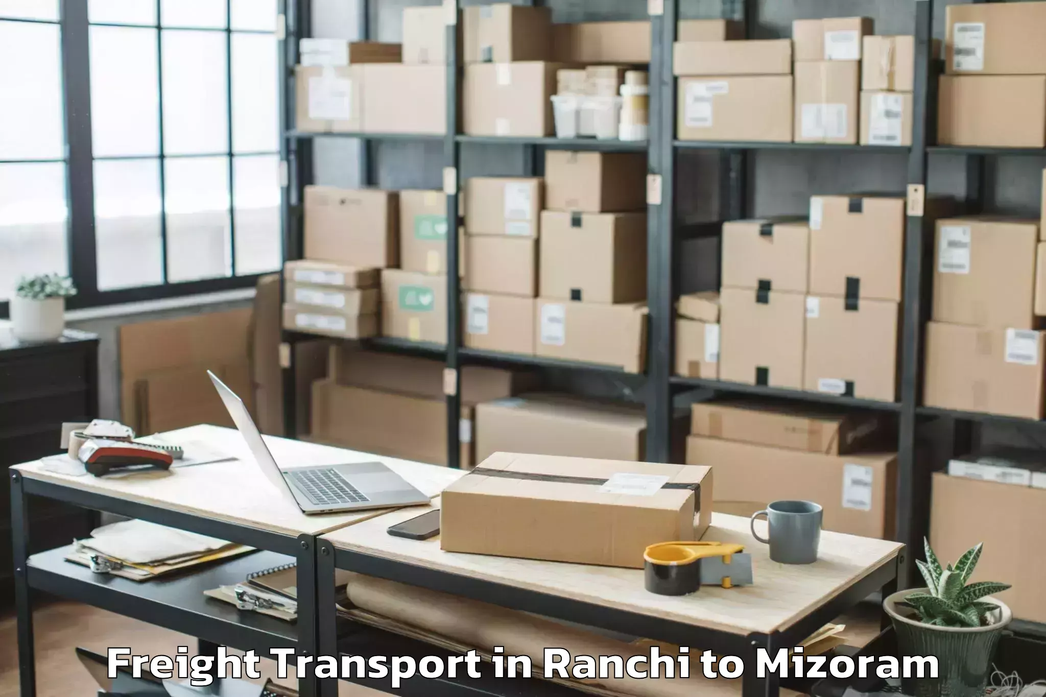 Book Your Ranchi to Saitual Freight Transport Today